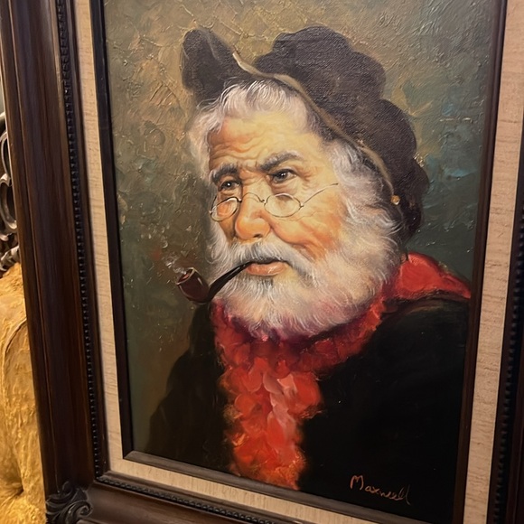 Artwork Oil on Canvas Painting by Maxwell Artistic Interiors Certified Authentic - Picture 7 of 9